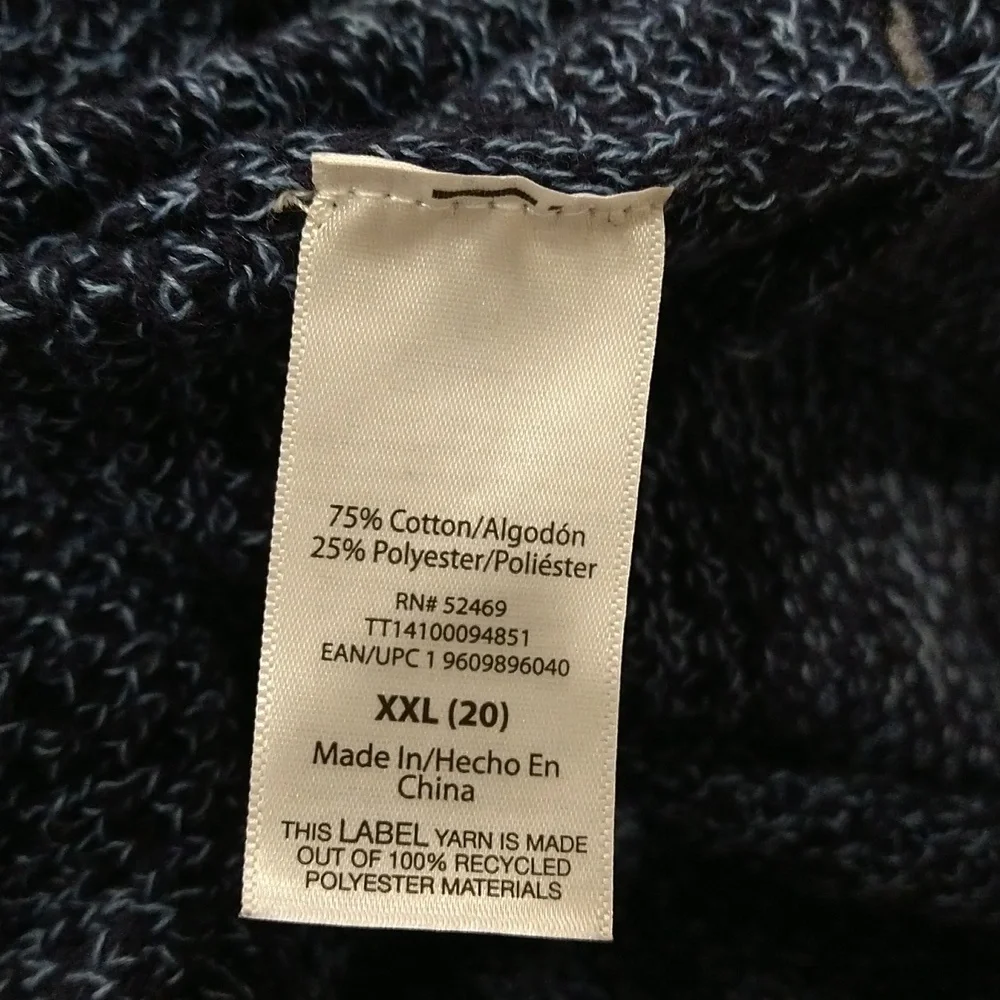 Time and Tru blue XXL sweater NWT - Picture 8 of 9